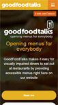 Mobile Screenshot of goodfoodtalks.com